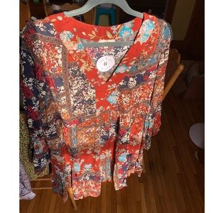 Entro Pattern Midi Dress